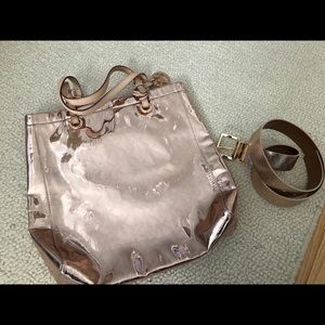 2-Piece Rose Gold Michael Kors bag & belt